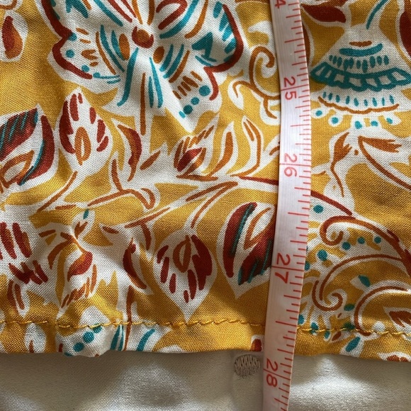Jones New York mustard w/blue and white floral print 2X - Picture 7 of 7